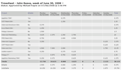 Intervals Timesheet