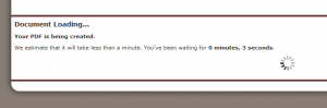Screenshot of PDF Loading
