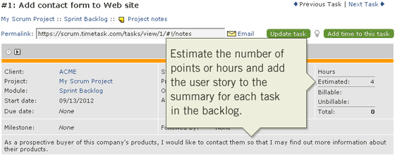 Scrum Sprint Planning and a Story or Task Estimated Points or Hours