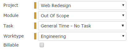 Tracking unbillable time