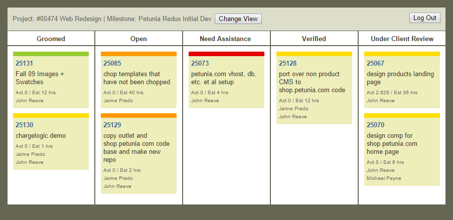 Intervals Online Kanban Board for Agile Task Management