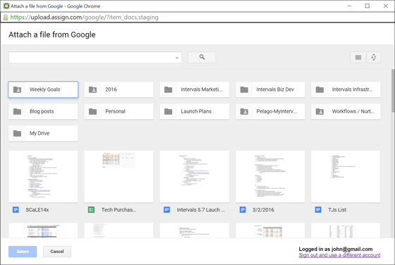 Google Drive integration