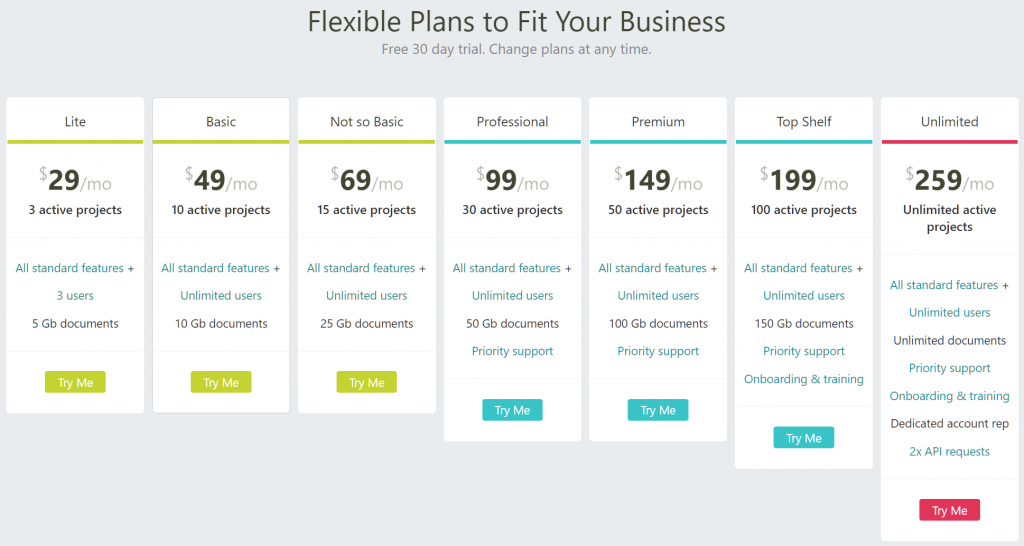 Intervals Pricing Plans