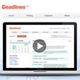 Media Contour Showcase | Web Site for Deadlines Web-based App
