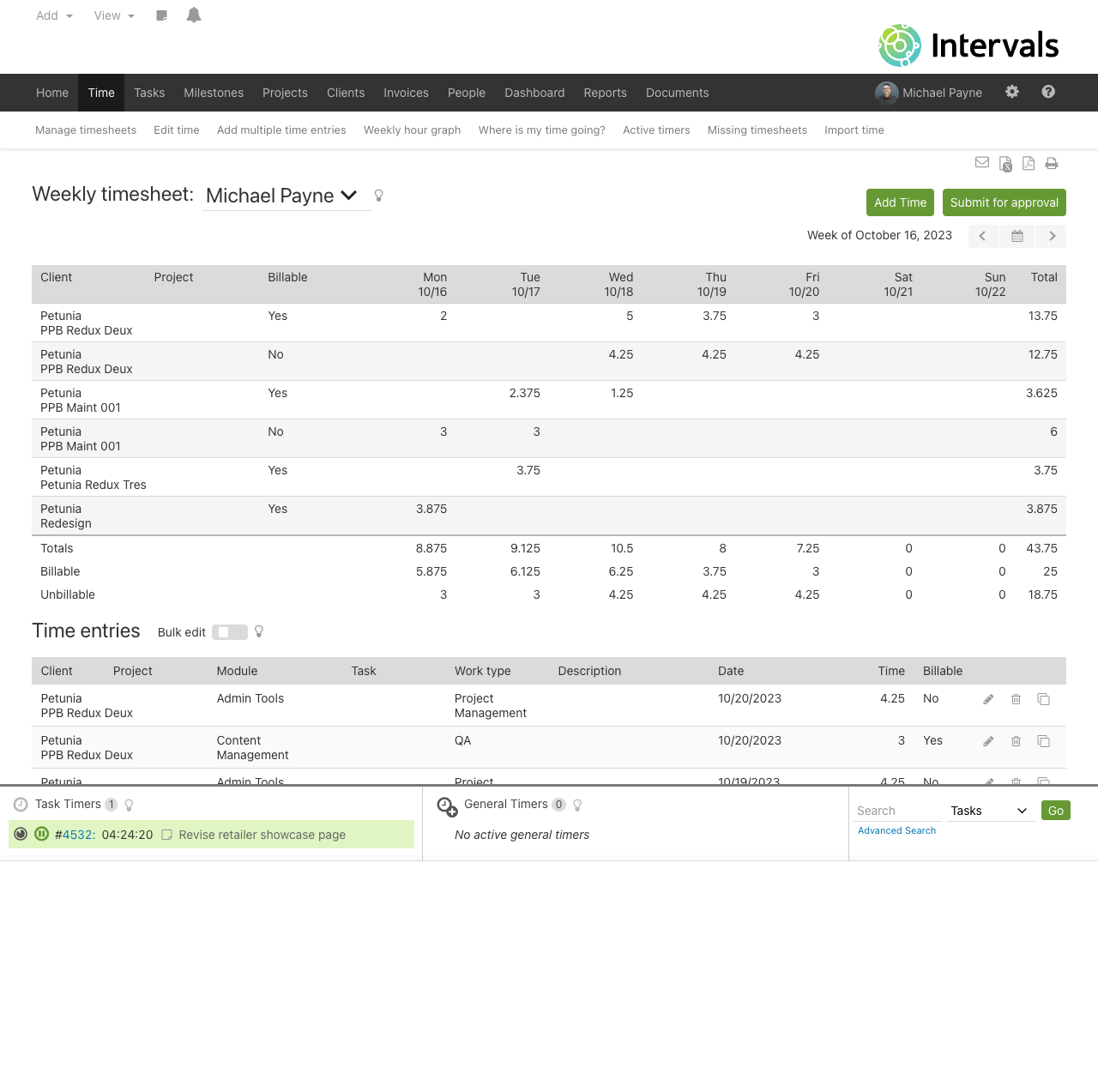 Weekly Timesheet